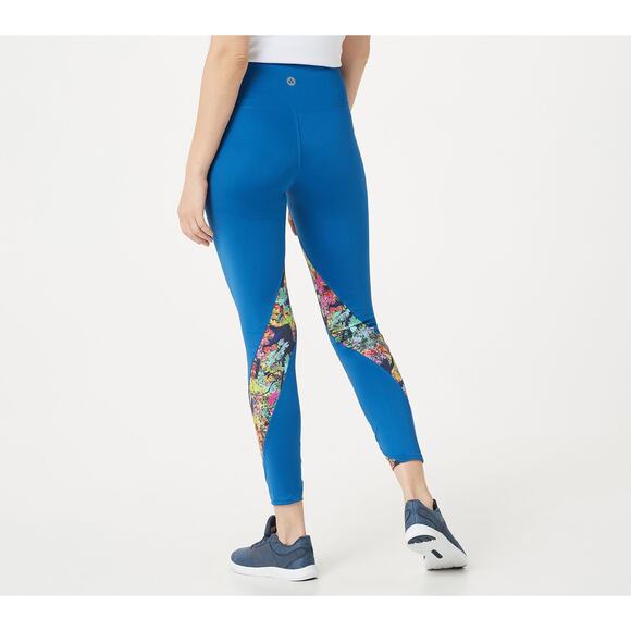 Soulgani PETITE PLUS XL Blue Heart All Ohio Twin Soul Leggings - Picture 1 of 6